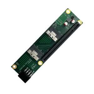 10Gtek PCIe 4.0 x16 to Dual SFF-8654 Adapter | U.2 NVMe