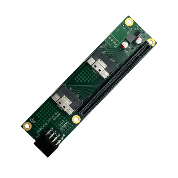 10Gtek PCIe 4.0 x16 to Dual SFF-8654 Adapter | U.2 NVMe