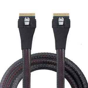 Slim SAS SFF-8654 8i to 8i Cable | 24Gbps SAS 4.0 PCIe 4.0 | 50cm