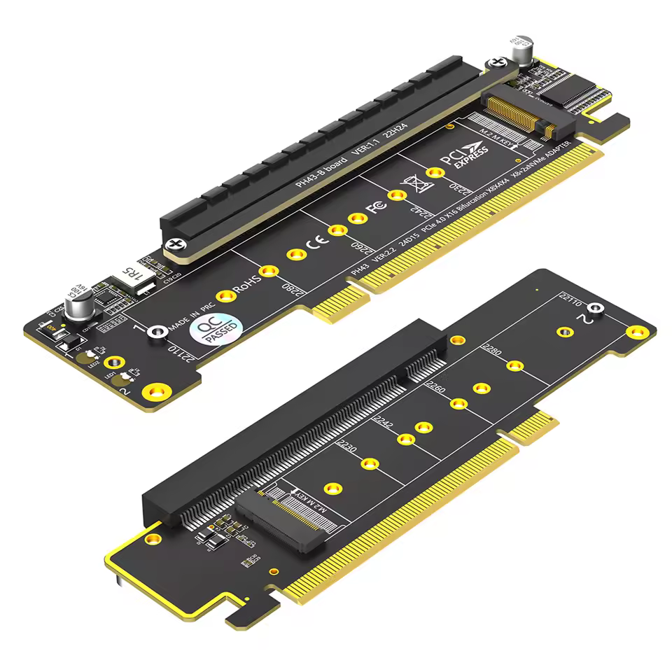 PCIe | Dual M.2 NVMe | Adapter Card