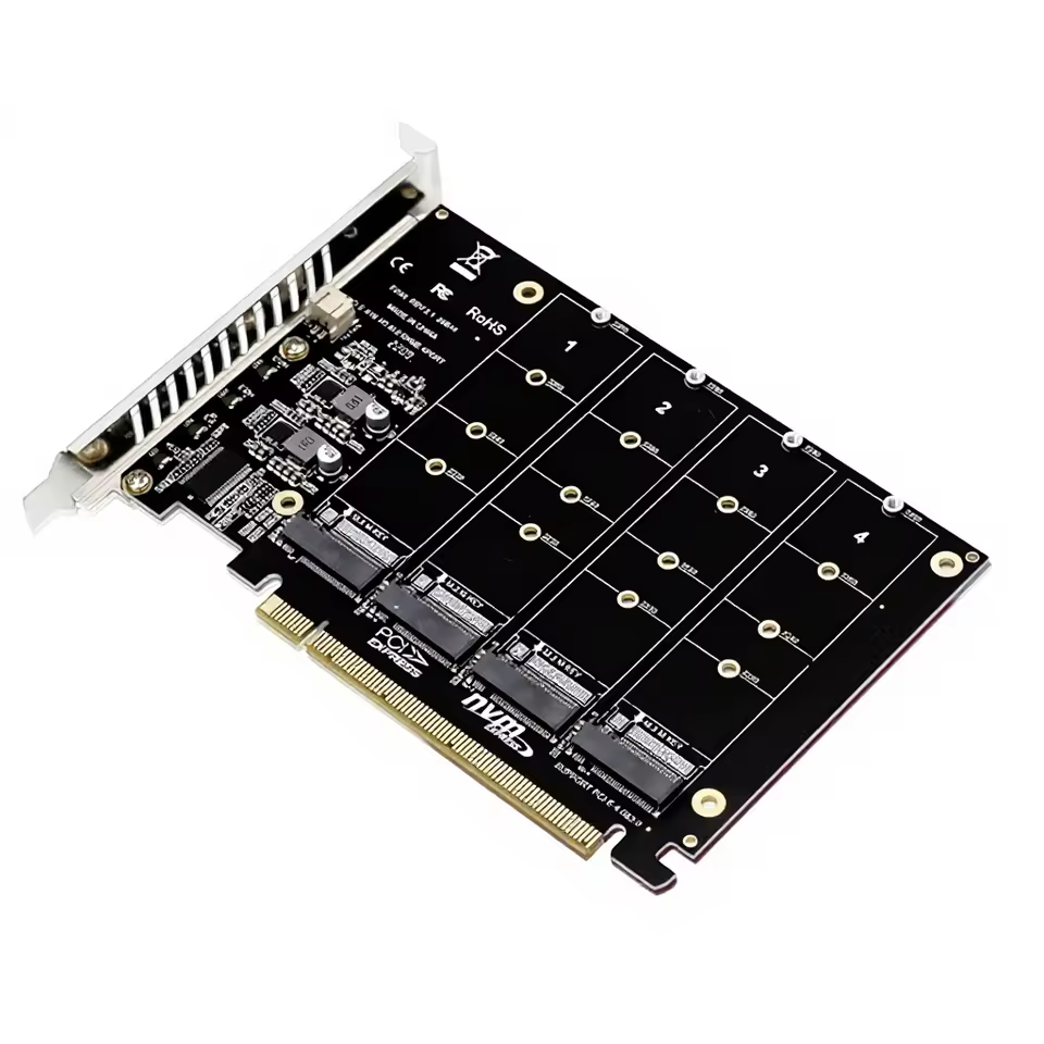 PH44 | 4-Port NVMe | PCIe x16 |  Array Card